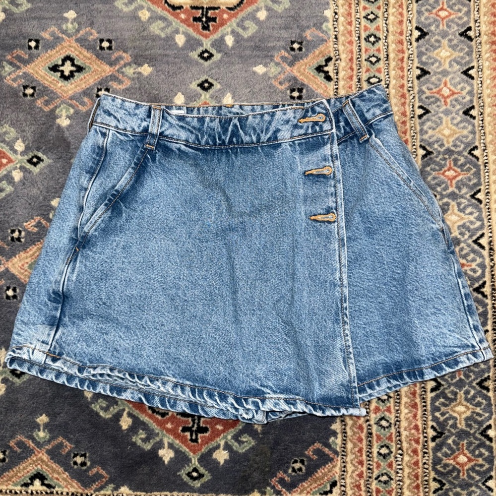 ZARA Denim Women's Skort SIZE SMALL